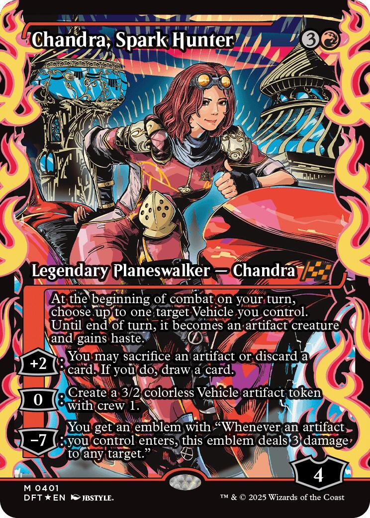 Chandra, Spark Hunter (Showcase) (Japanese) [Aetherdrift] | Boutique FDB TCG
