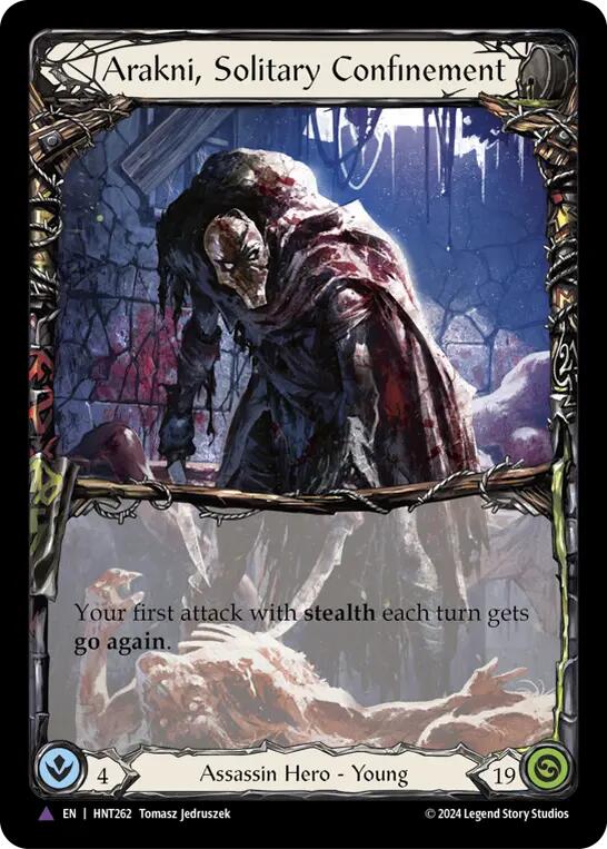 Arakni, Solitary Confinement (Marvel) [HNT262] (The Hunted)  Cold Foil | Boutique FDB TCG