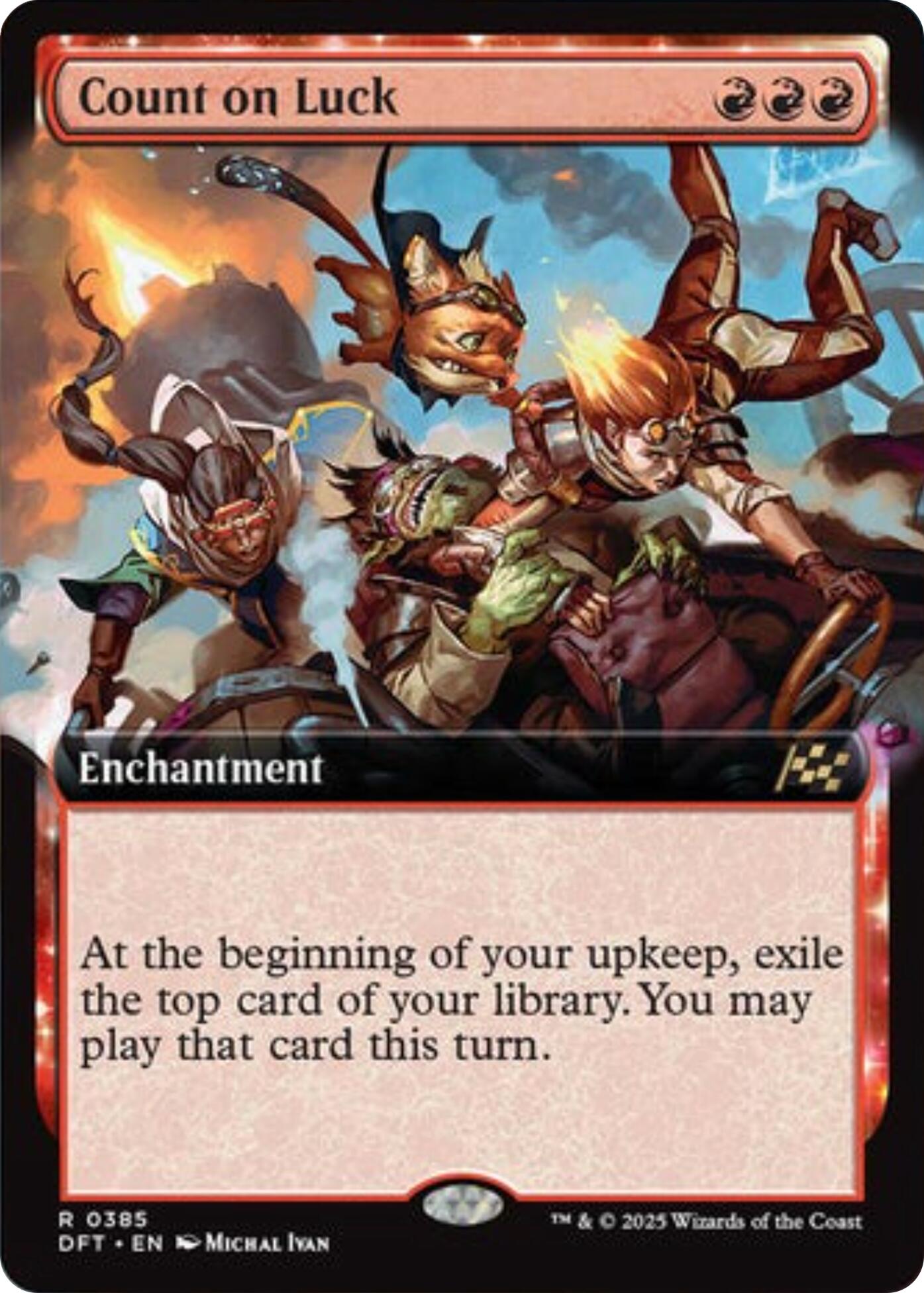Count on Luck (Extended Art) [Aetherdrift] | Boutique FDB TCG