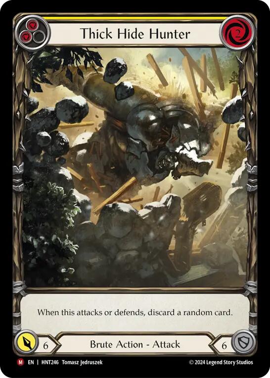 Thick Hide Hunter (Extended Art) [HNT246] (The Hunted)  Rainbow Foil | Boutique FDB TCG