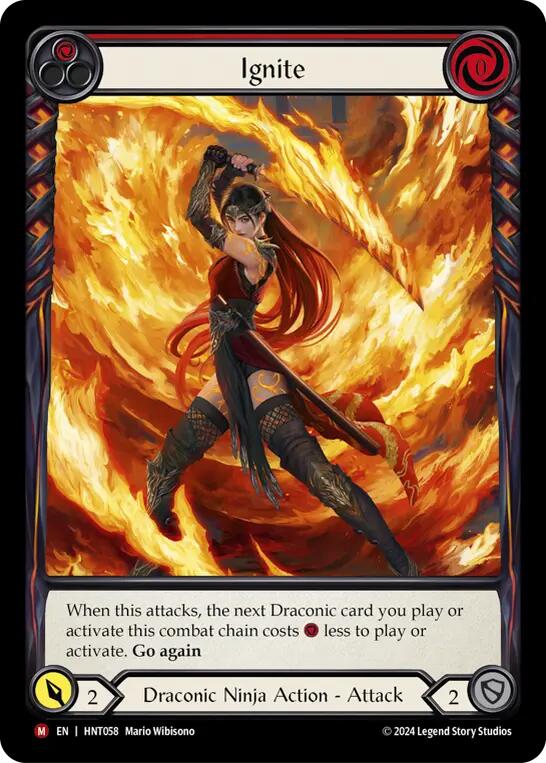 Ignite (Extended Art) [HNT058] (The Hunted)  Rainbow Foil | Boutique FDB TCG