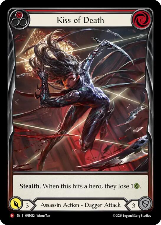 Kiss of Death (Extended Art) [HNT012] (The Hunted)  Cold Foil | Boutique FDB TCG