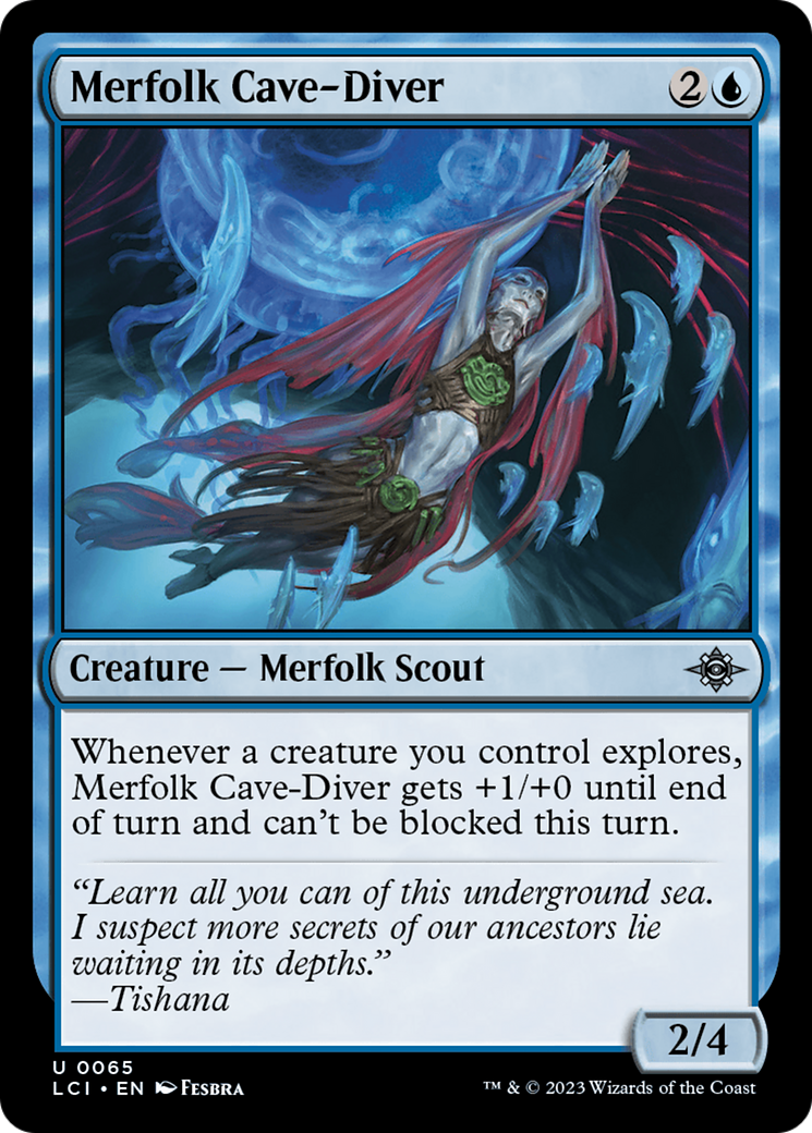 Merfolk Cave-Diver [The Lost Caverns of Ixalan] | Boutique FDB TCG