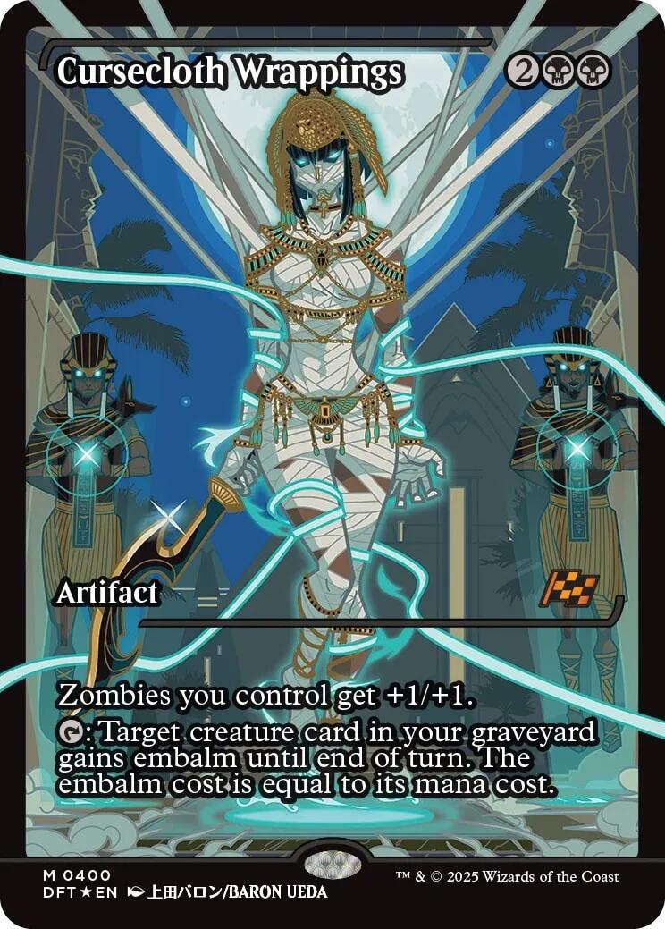 Cursecloth Wrappings (Showcase) (Japanese) [Aetherdrift] | Boutique FDB TCG