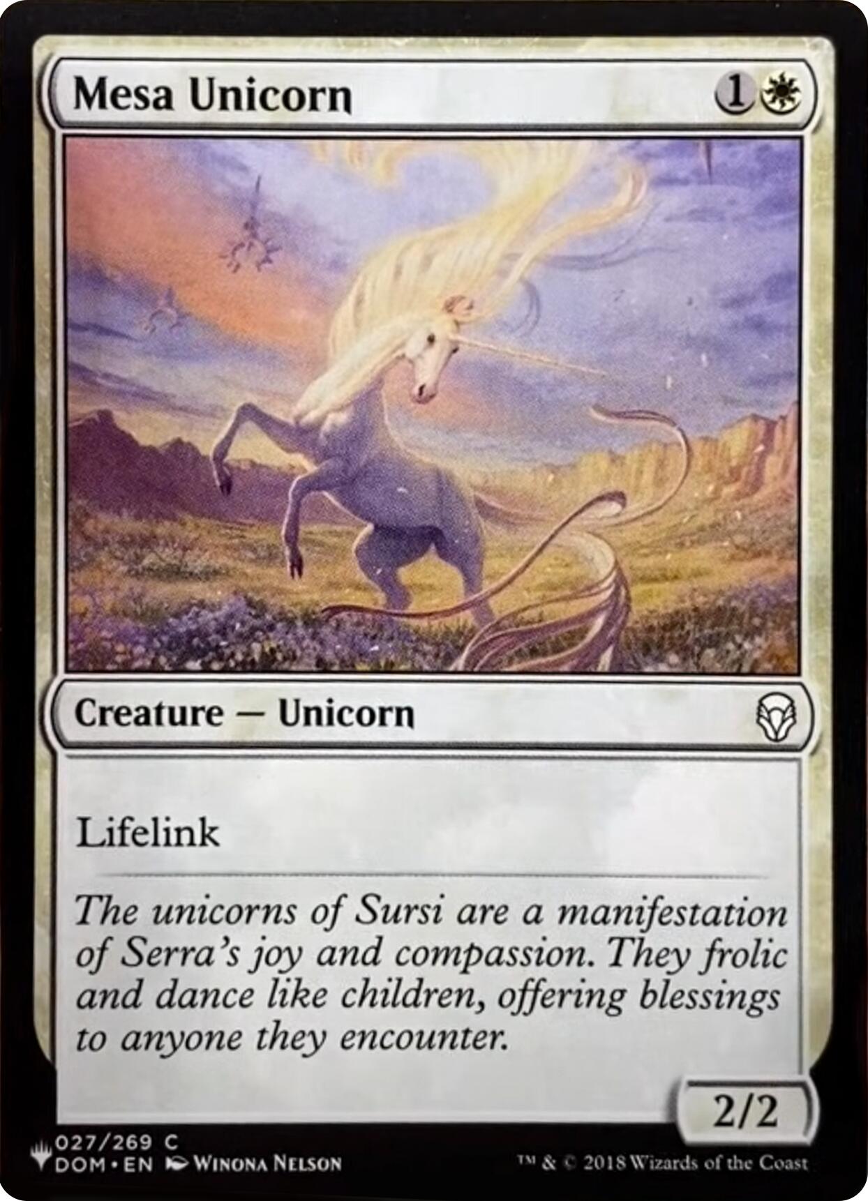 Mesa Unicorn [The List] | Boutique FDB TCG