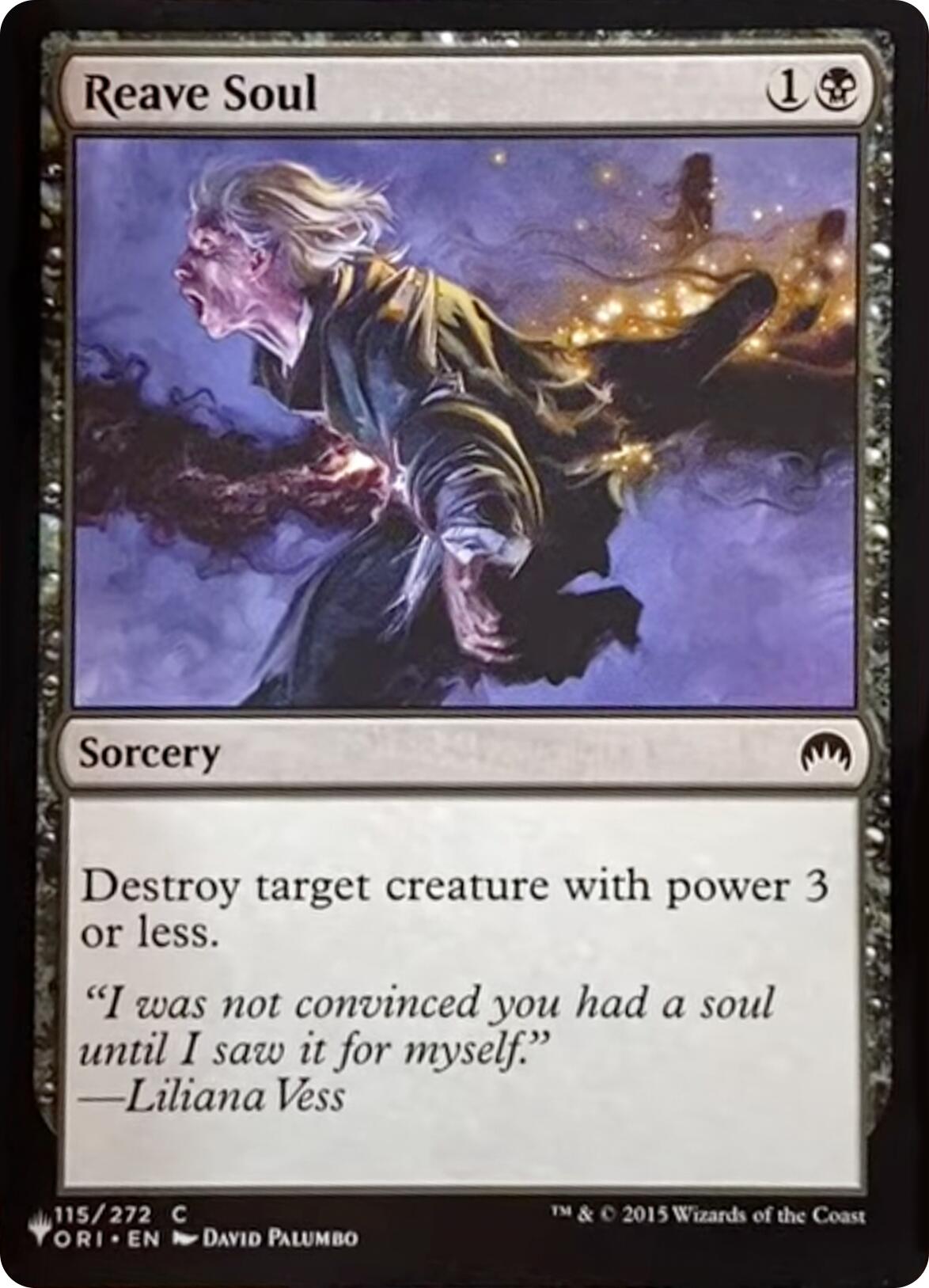 Reave Soul [The List] | Boutique FDB TCG
