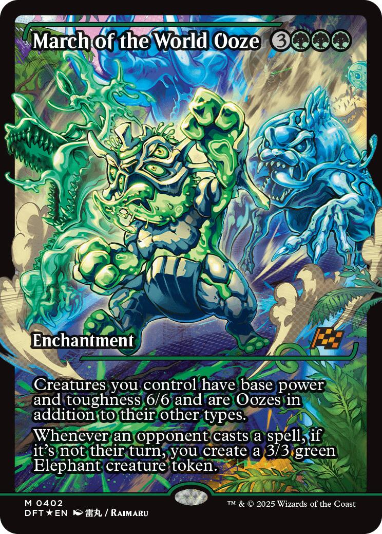 March of the World Ooze (Showcase) (Japanese) [Aetherdrift] | Boutique FDB TCG