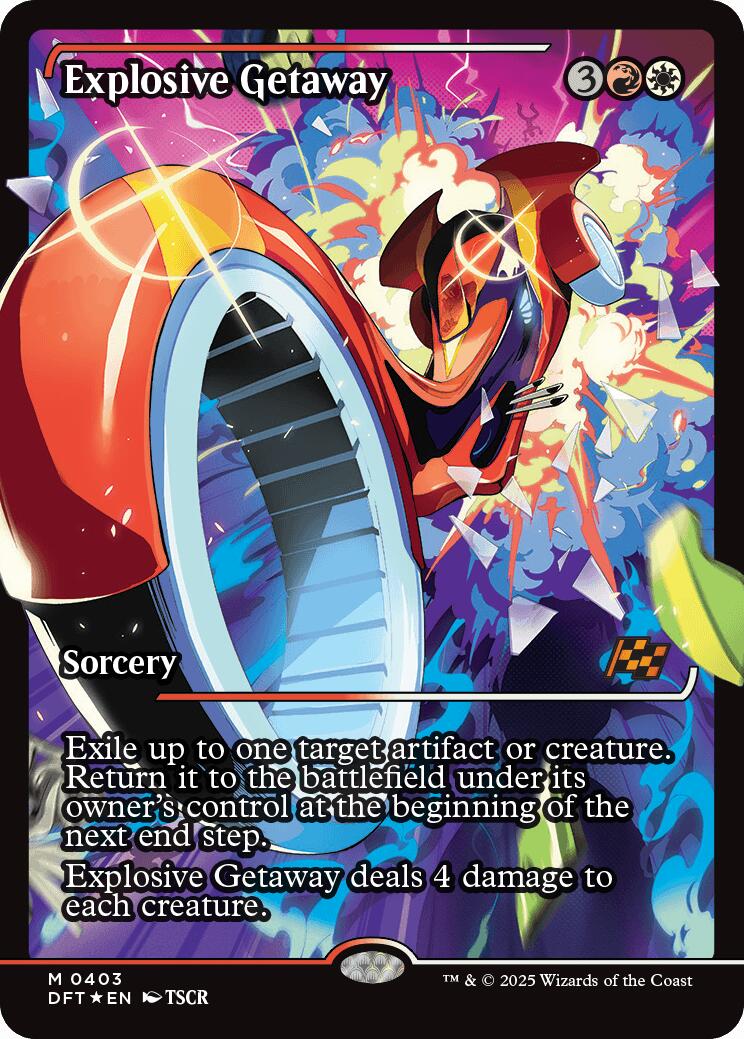 Explosive Getaway (Showcase) (Japanese) [Aetherdrift] | Boutique FDB TCG