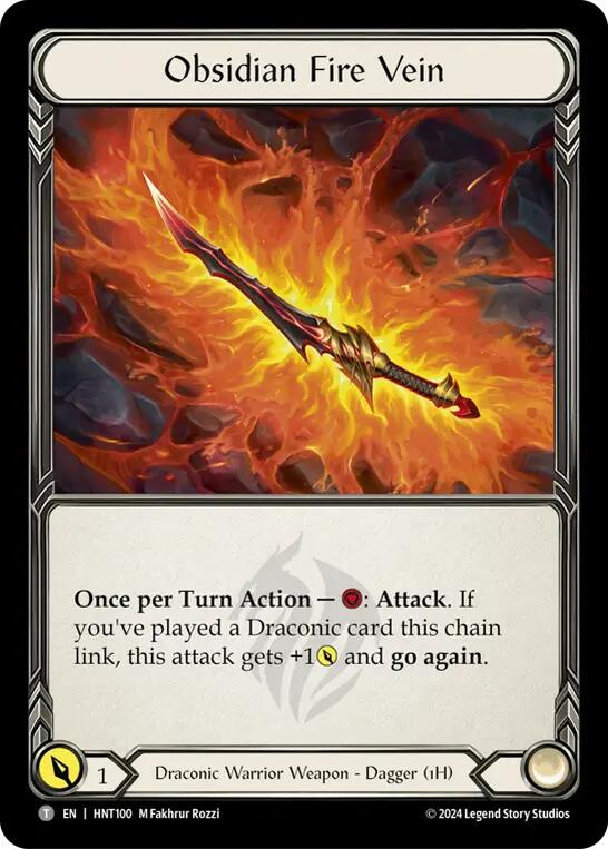 Obsidian Fire Vein // Kunai of Retribution [HNT100//HNT056] (The Hunted) | Boutique FDB TCG