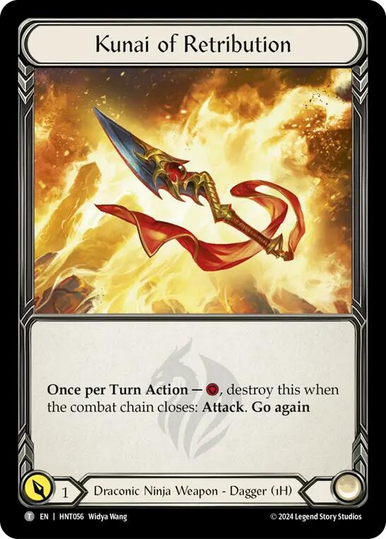 Obsidian Fire Vein // Kunai of Retribution [HNT100//HNT056] (The Hunted) | Boutique FDB TCG