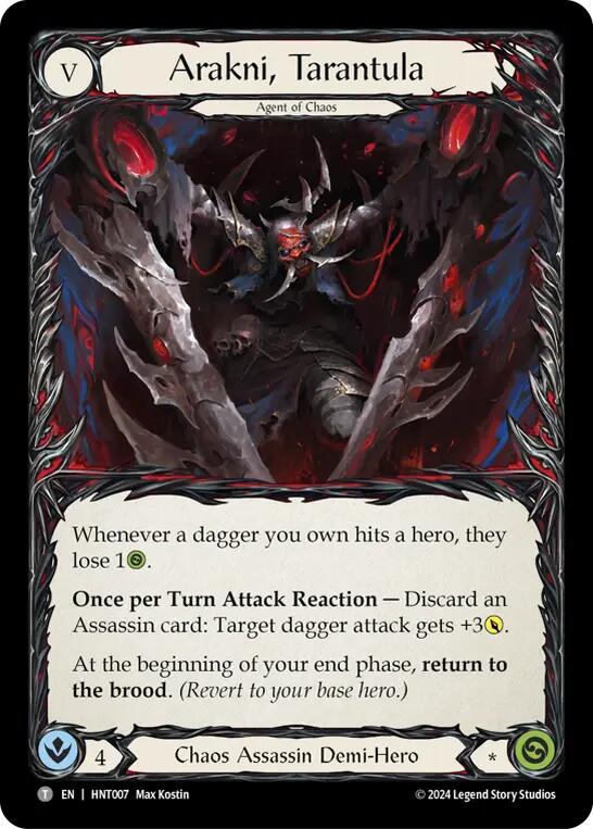 Arakni, Tarantula // Arakni, Trap-Door [HNT007//HNT008] (The Hunted) | Boutique FDB TCG