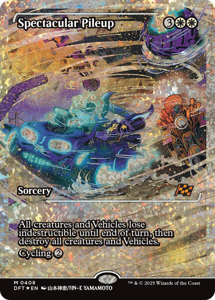 Spectacular Pileup (Showcase Fracture Foil) (Japanese) [Aetherdrift] | Boutique FDB TCG