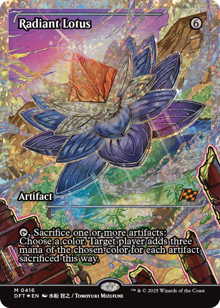 Radiant Lotus (Showcase Fracture Foil) (Japanese) [Aetherdrift] | Boutique FDB TCG