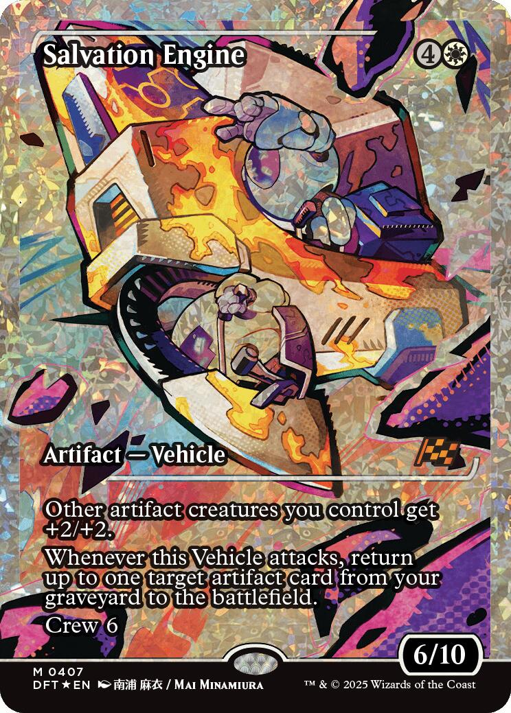 Salvation Engine (Showcase Fracture Foil) (Japanese) [Aetherdrift] | Boutique FDB TCG