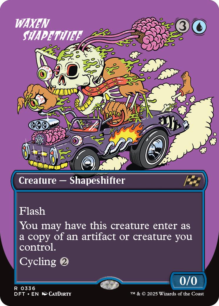Waxen Shapethief (Borderless) [Aetherdrift] | Boutique FDB TCG