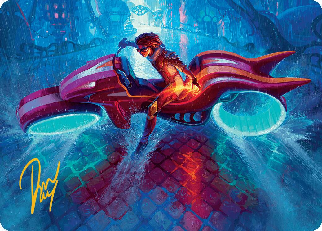 Chandra, Spark Hunter Art Card (Gold-Stamped Signature) [Aetherdrift Art Series] | Boutique FDB TCG