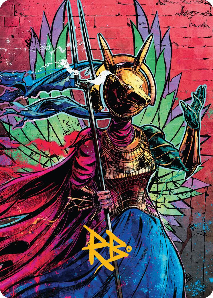 Hazoret, Godseeker Art Card (Gold-Stamped Signature) [Aetherdrift Art Series] | Boutique FDB TCG