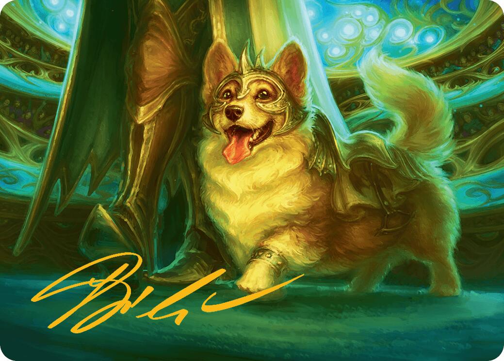 District Mascot Art Card (30/54) (Gold-Stamped Signature) [Aetherdrift Art Series] | Boutique FDB TCG