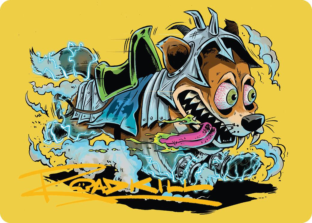 District Mascot Art Card (50/54) (Gold-Stamped Signature) [Aetherdrift Art Series] | Boutique FDB TCG