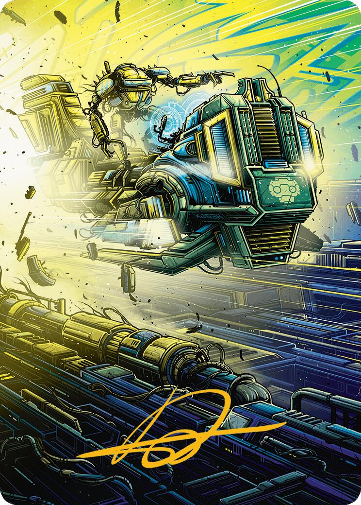Guidelight Pathmaker Art Card (Gold-Stamped Signature) [Aetherdrift Art Series] | Boutique FDB TCG
