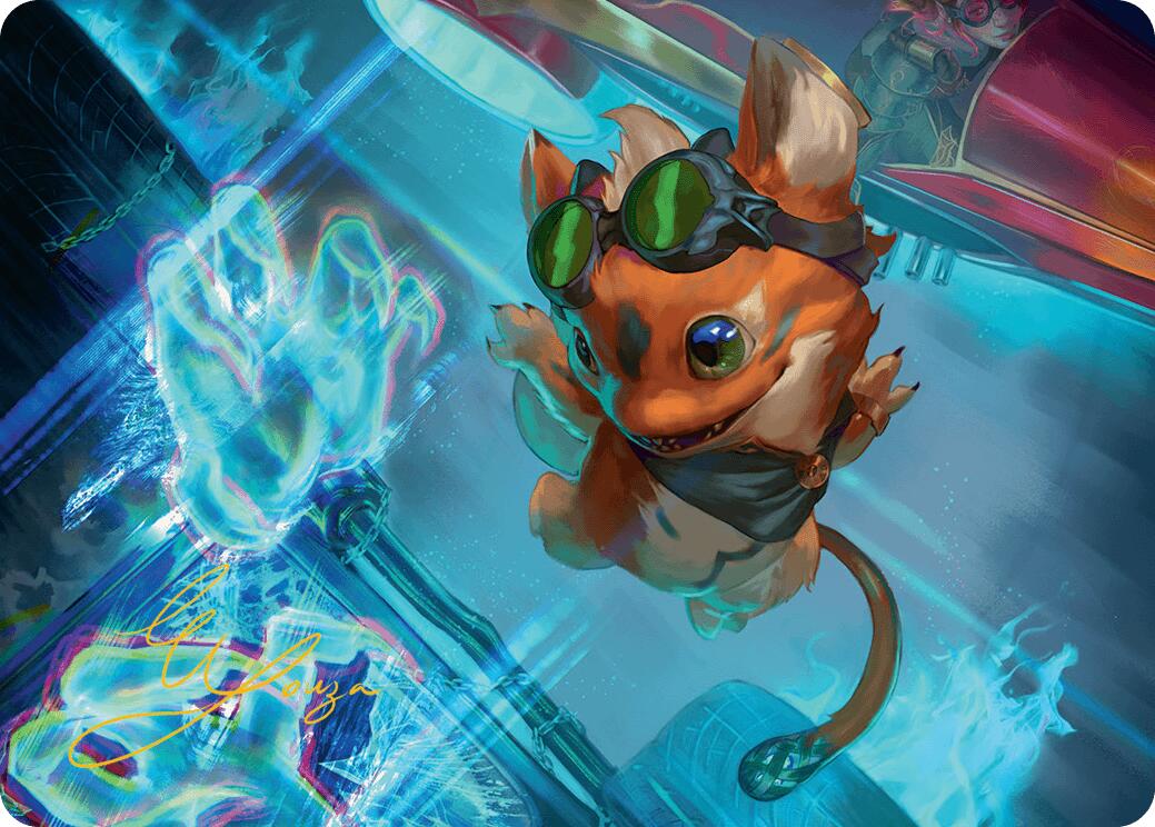 Loot, the Pathfinder Art Card (Gold-Stamped Signature) [Aetherdrift Art Series] | Boutique FDB TCG