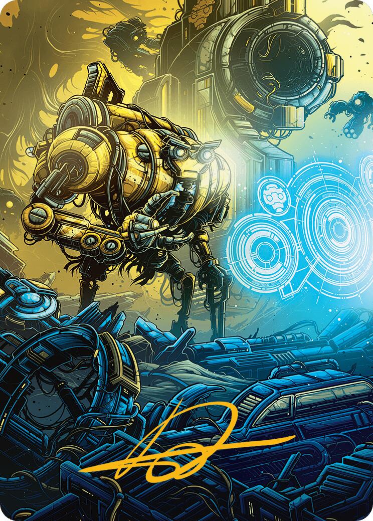 Mendicant Core, Guidelight Art Card (1/54) (Gold-Stamped Signature) [Aetherdrift Art Series] | Boutique FDB TCG