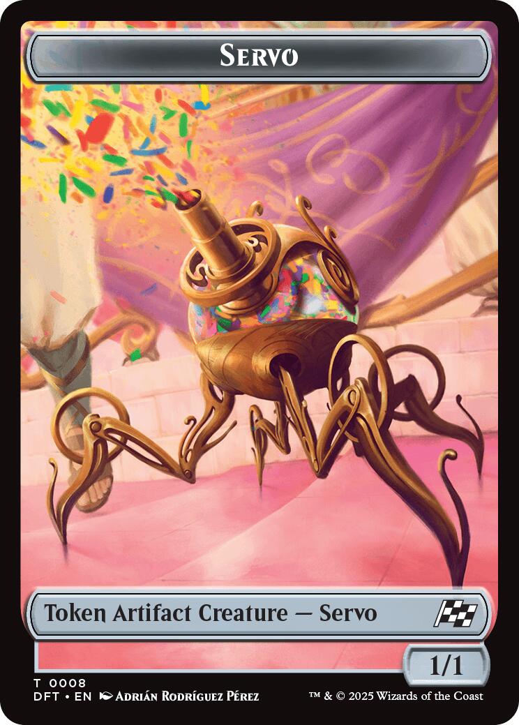 Servo // Thopter (0009) Double-Sided Token [Aetherdrift Tokens] | Boutique FDB TCG