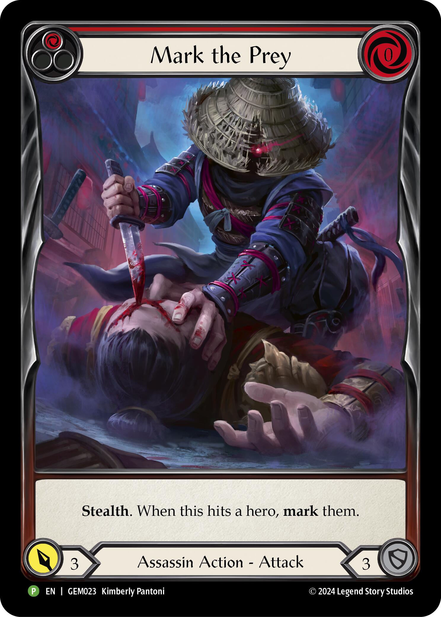 Mark the Prey (Red) [GEM023] (GEM Pack 1) | Boutique FDB TCG