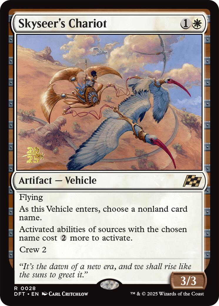 Skyseer's Chariot [Aetherdrift Prerelease Promos] | Boutique FDB TCG