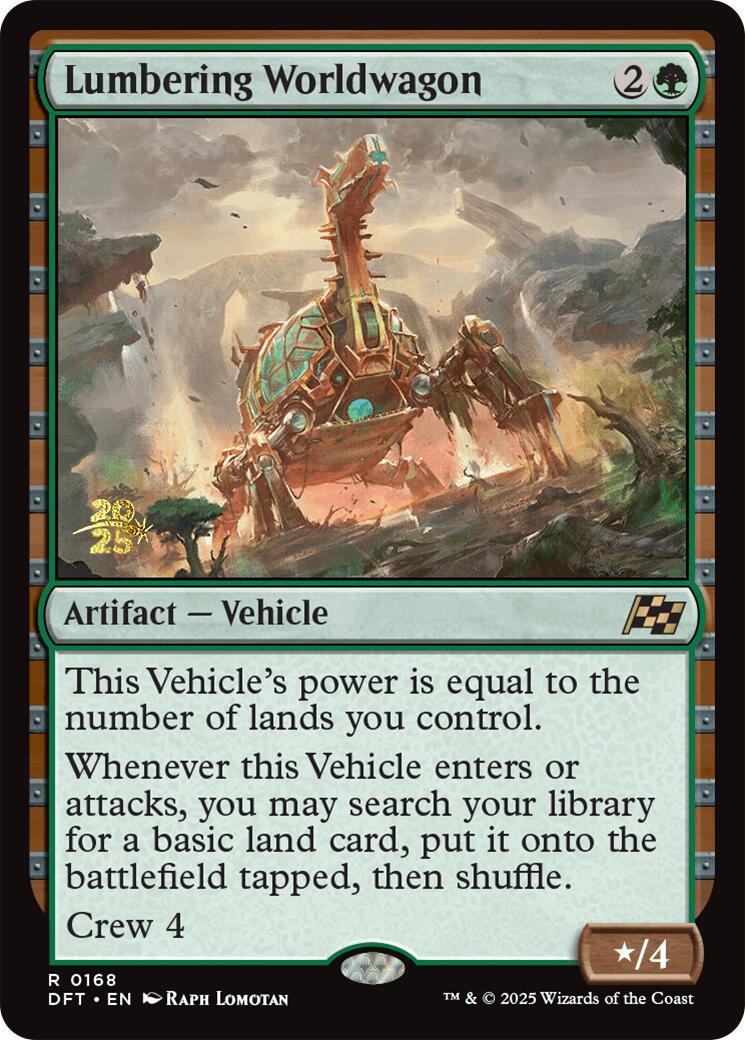 Lumbering Worldwagon [Aetherdrift Prerelease Promos] | Boutique FDB TCG