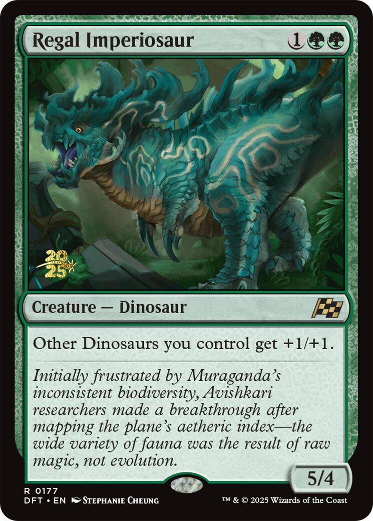 Regal Imperiosaur [Aetherdrift Prerelease Promos] | Boutique FDB TCG