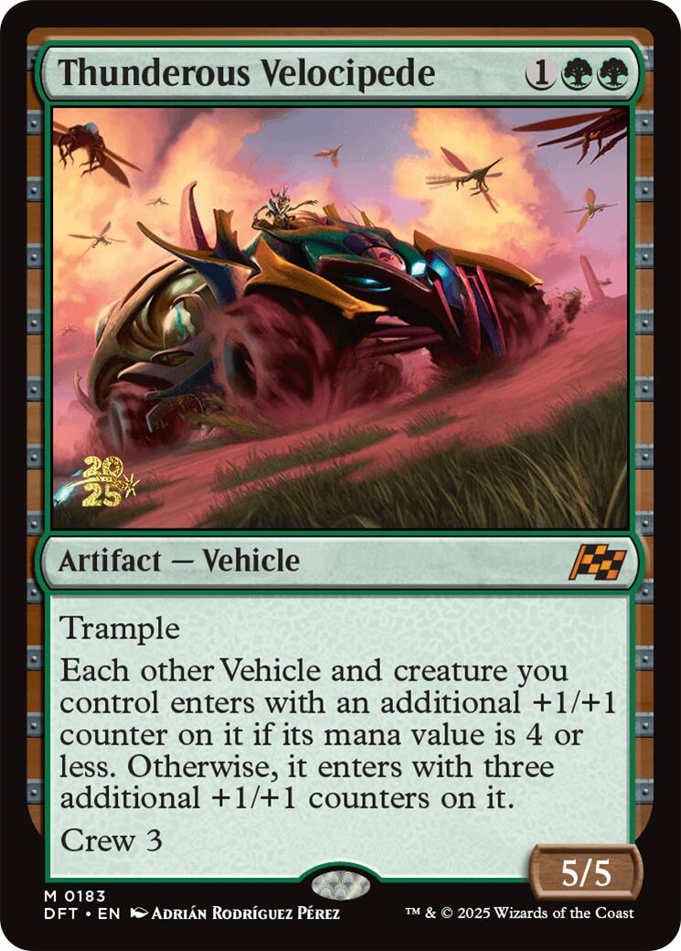 Thunderous Velocipede [Aetherdrift Prerelease Promos] | Boutique FDB TCG