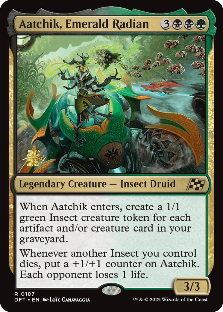 Aatchik, Emerald Radian [Aetherdrift Prerelease Promos] | Boutique FDB TCG