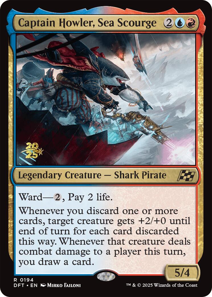 Captain Howler, Sea Scourge [Aetherdrift Prerelease Promos] | Boutique FDB TCG