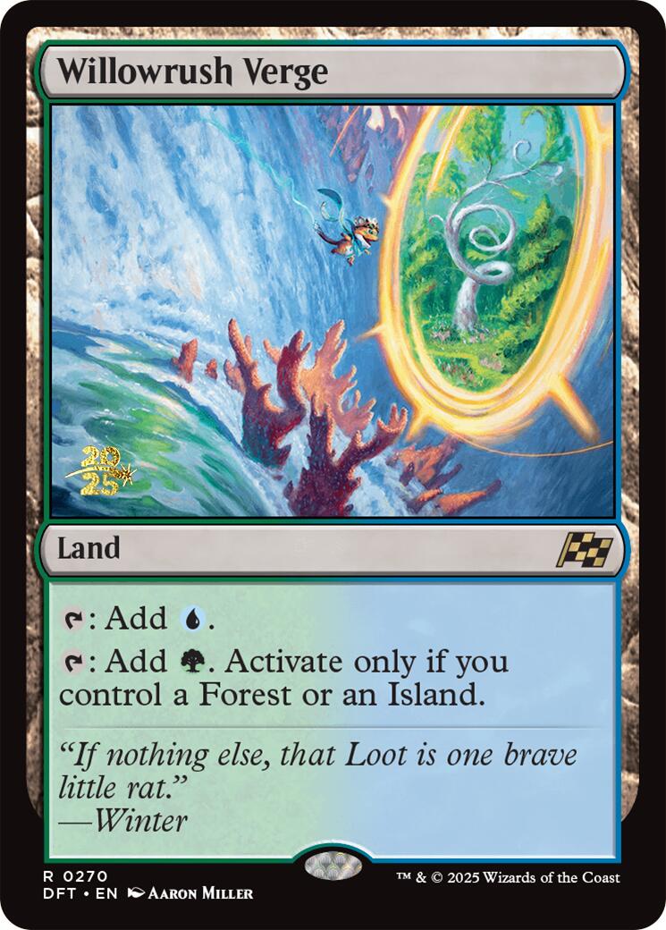 Willowrush Verge [Aetherdrift Prerelease Promos] | Boutique FDB TCG