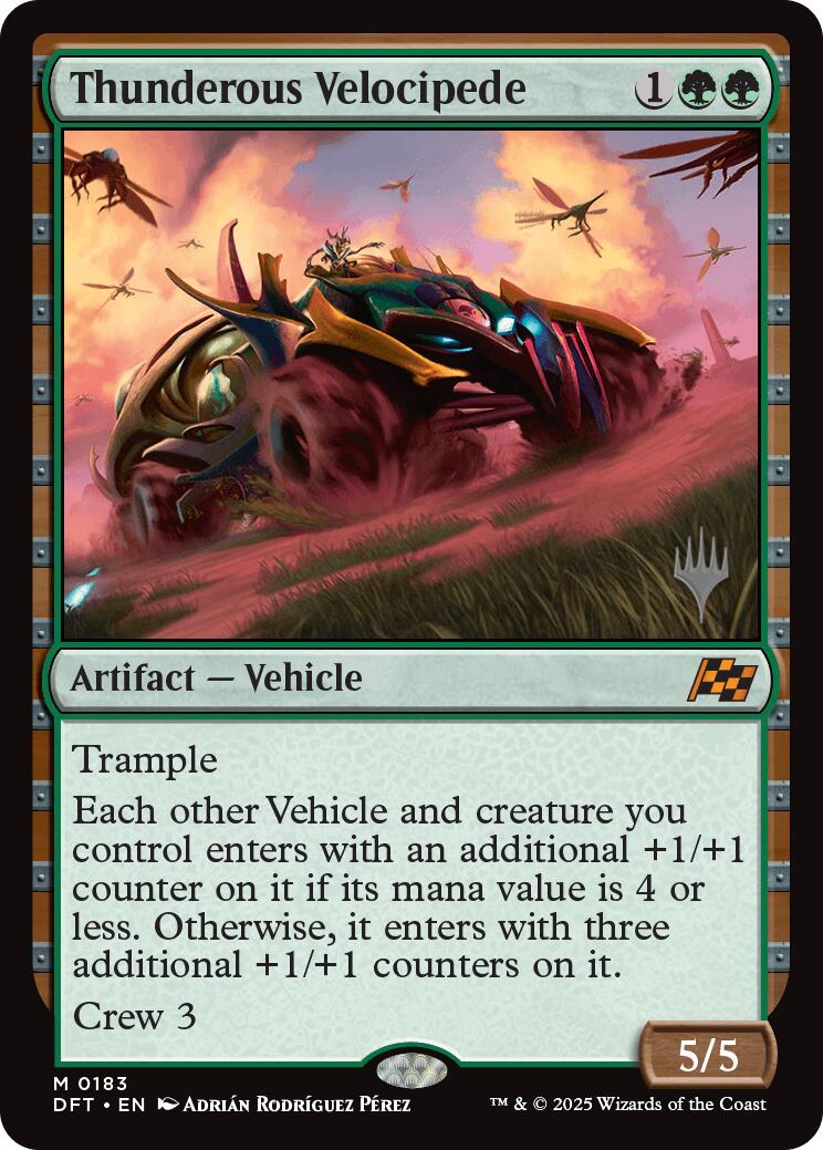 Thunderous Velocipede (Promo Pack) [Aetherdrift Promos] | Boutique FDB TCG