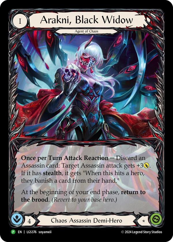 Arakni, Black Widow (Extended Art) [LGS376] (Promo)  Rainbow Foil | Boutique FDB TCG