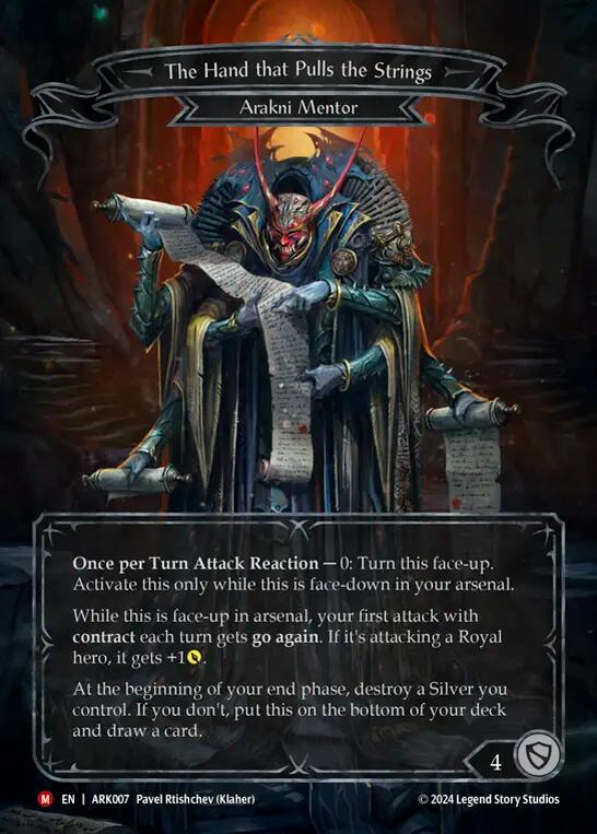 The Hand that Pulls the Strings [ARK007] (The Hunted Arakni Blitz Deck) | Boutique FDB TCG