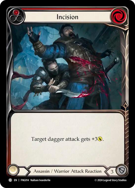 Incision (Red) [FNG014] (The Hunted Fang Blitz Deck) | Boutique FDB TCG
