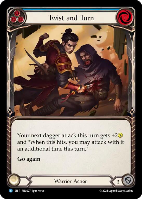 Twist and Turn (Blue) [FNG027] (The Hunted Fang Blitz Deck) | Boutique FDB TCG