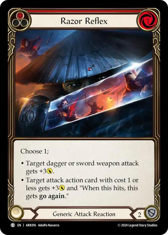 Razor Reflex (Red) [ARK016] (The Hunted Arakni Blitz Deck) | Boutique FDB TCG