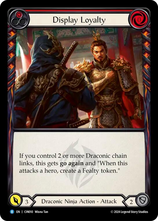 Display Loyalty (Red) [CIN010] (The Hunted Cindra Blitz Deck) | Boutique FDB TCG