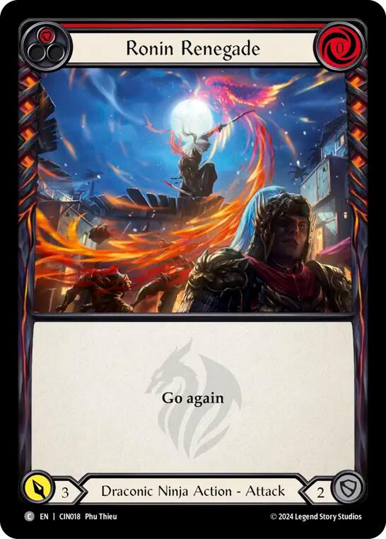 Ronin Renegade (Red) [CIN018] (The Hunted Cindra Blitz Deck) | Boutique FDB TCG