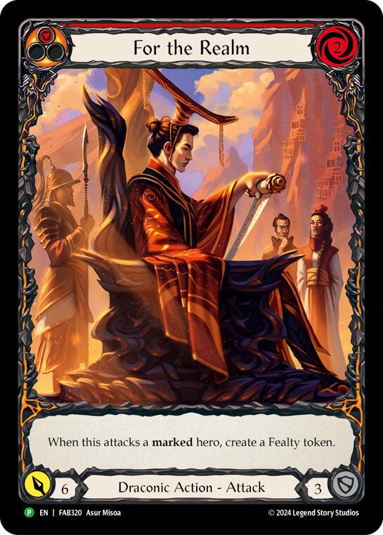 For the Realm [FAB320] (Promo)  Rainbow Foil | Boutique FDB TCG