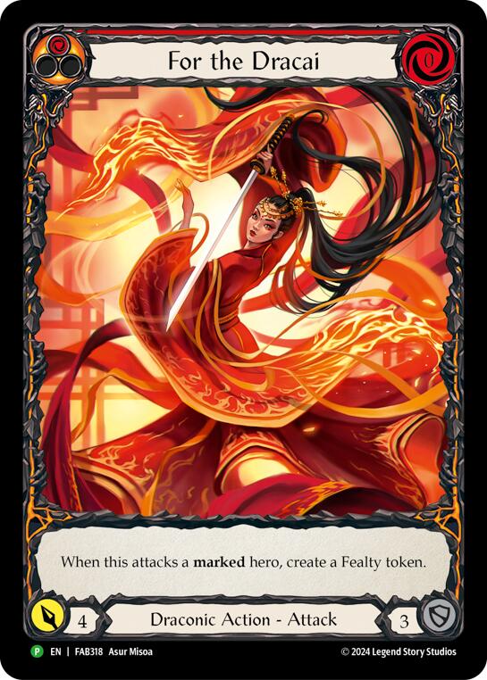 For the Dracai [FAB318] (Promo)  Rainbow Foil | Boutique FDB TCG