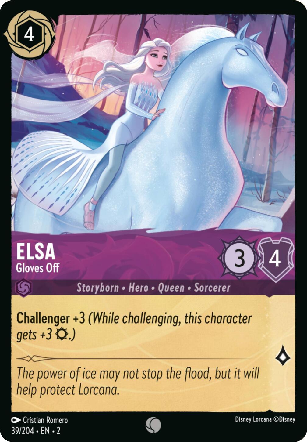 Elsa - Gloves Off (Errata Version) (39/204) [Rise of the Floodborn] | Boutique FDB TCG