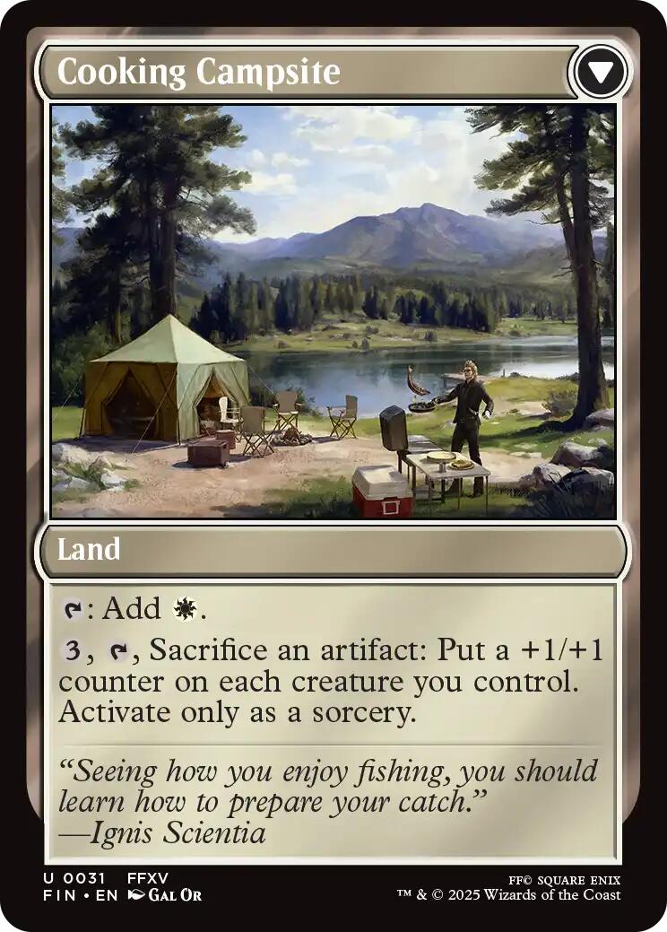 Sidequest: Catch a Fish // Cooking Campsite [FINAL FANTASY] | Boutique FDB TCG