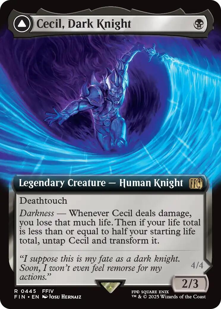 Cecil, Dark Knight // Cecil, Redeemed Paladin (Extended Art) [FINAL FANTASY] | Boutique FDB TCG