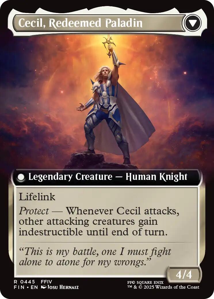 Cecil, Dark Knight // Cecil, Redeemed Paladin (Extended Art) [FINAL FANTASY] | Boutique FDB TCG