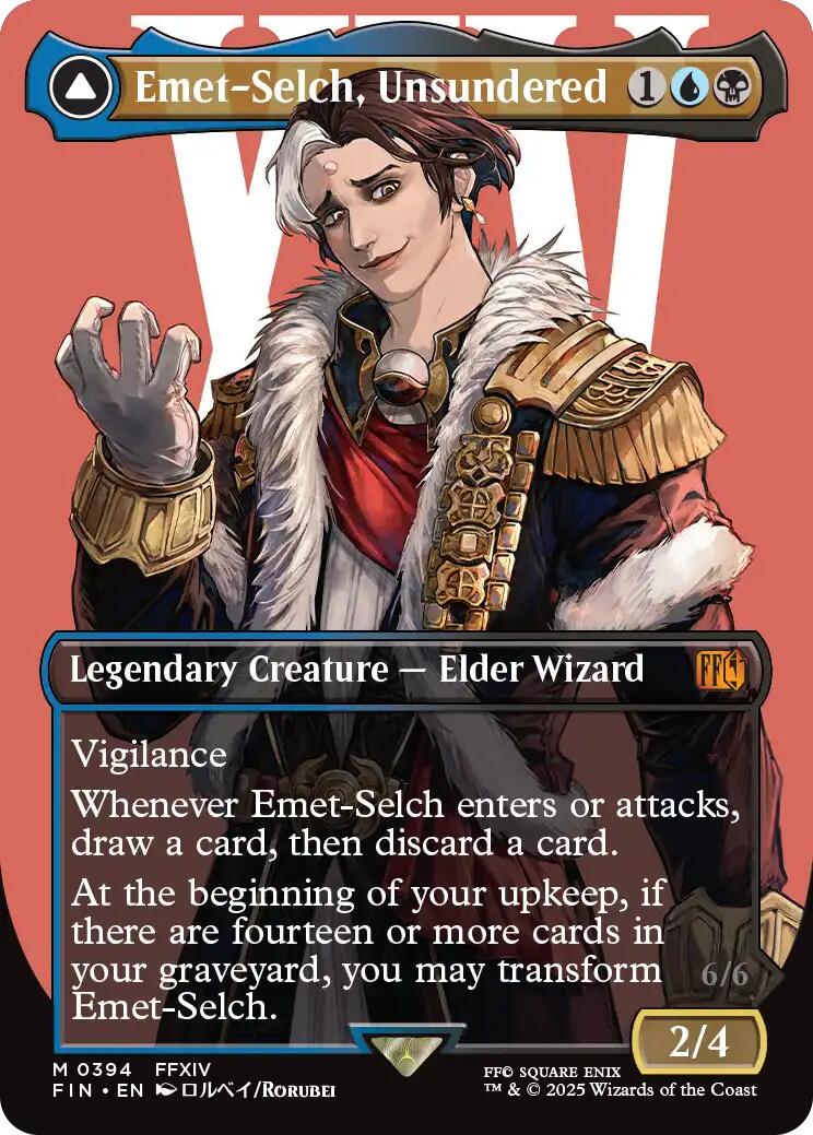 Emet-Selch, Unsundered // Hades, Sorcerer of Eld (Borderless) [FINAL FANTASY] | Boutique FDB TCG